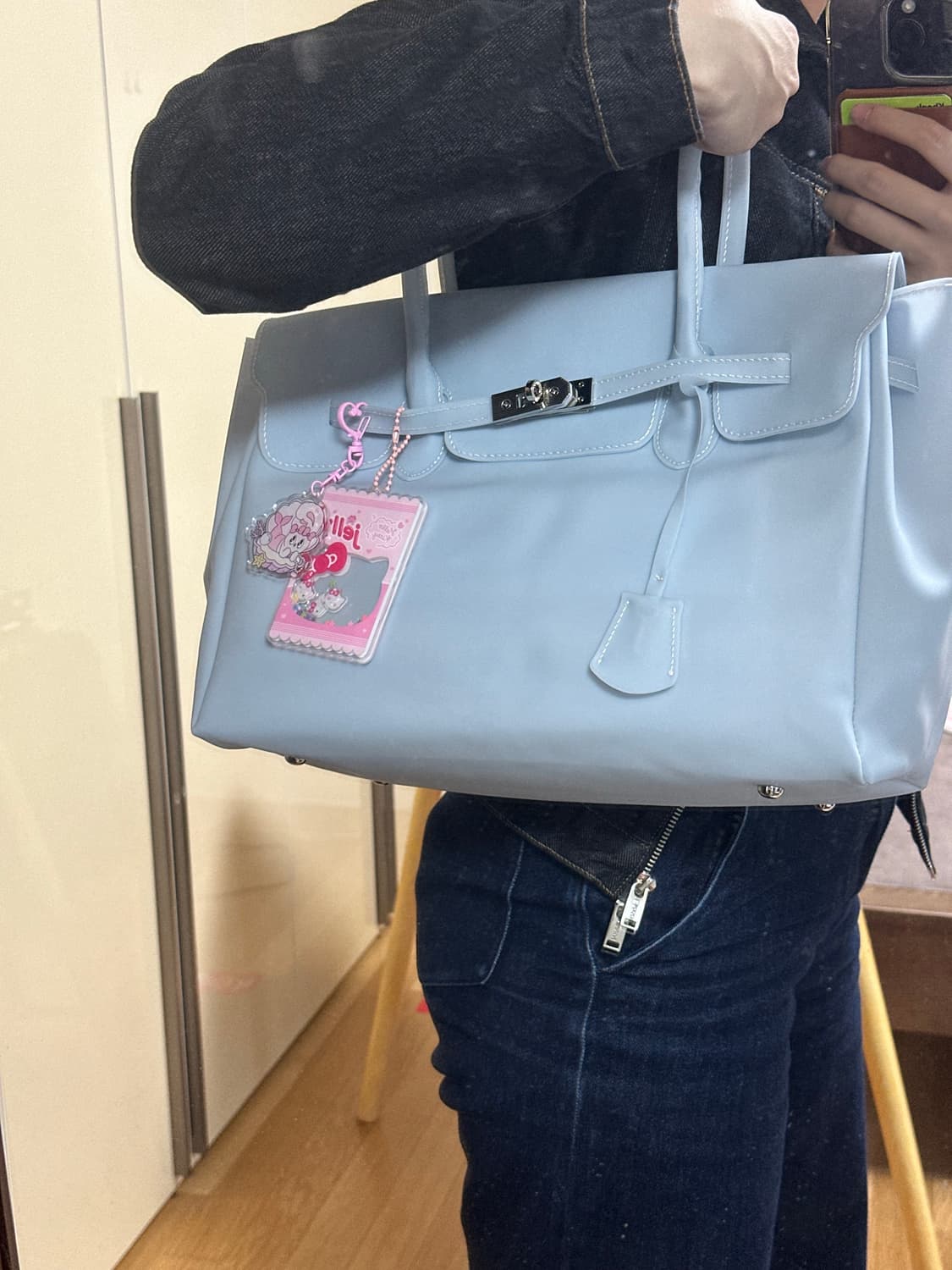 <SAMPLE SALE> 소라색 젤리 버킨 상품이미지3