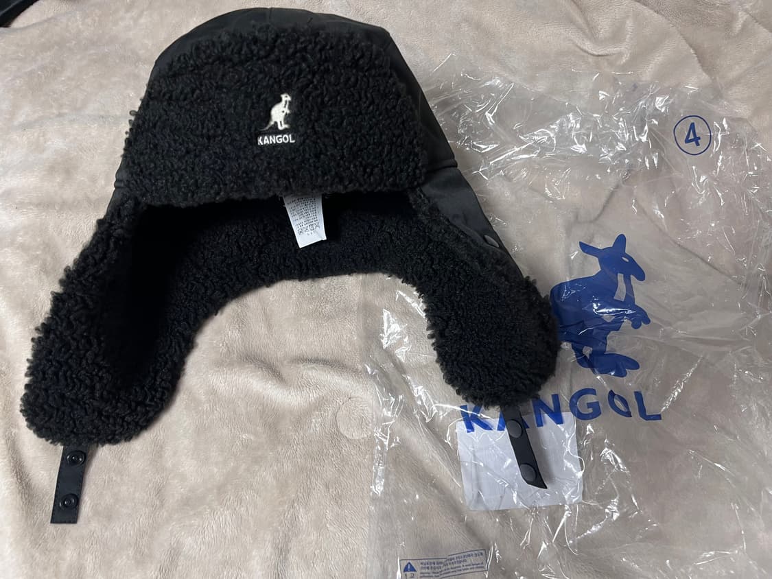 캉골 4491 시어링 트래퍼 햇 블랙 상품이미지1