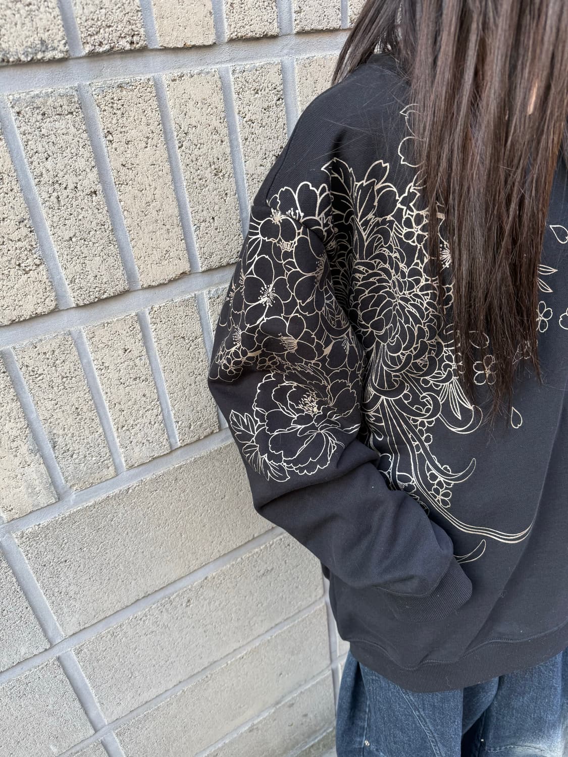 오버핏 오리엔탈 자수 스웻셔츠 상품이미지4