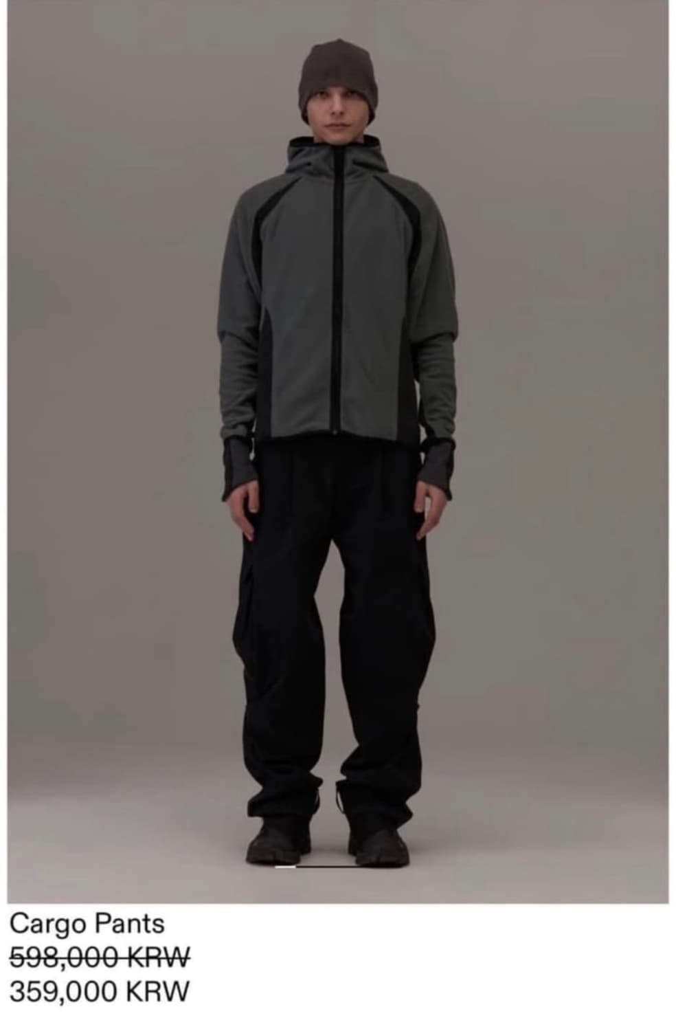 혜인서 카고팬츠 블랙 상품이미지1