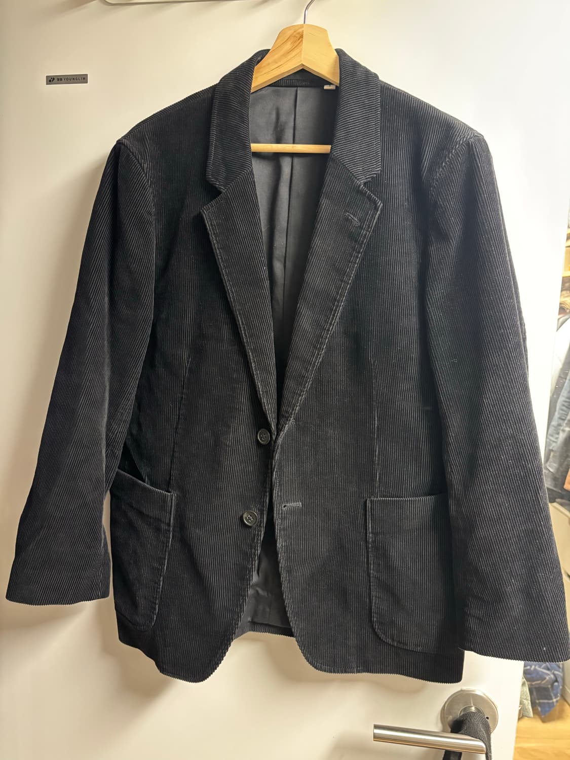 [S] 유니클로 U 코듀로이 자켓 블랙 상품이미지1