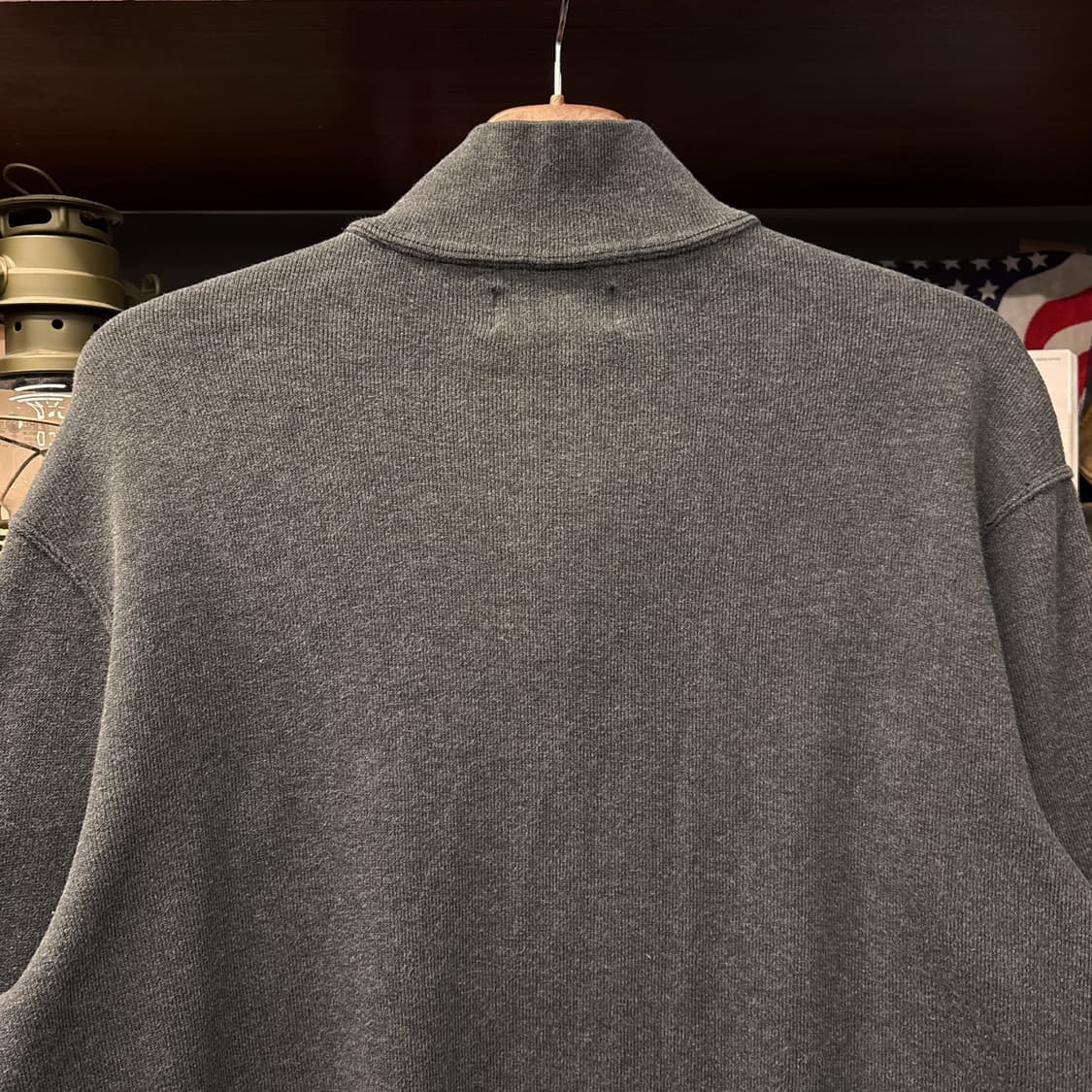 90s 폴로 랄프로렌 피마코튼 니트 하프집업 차콜 N925 상품이미지7