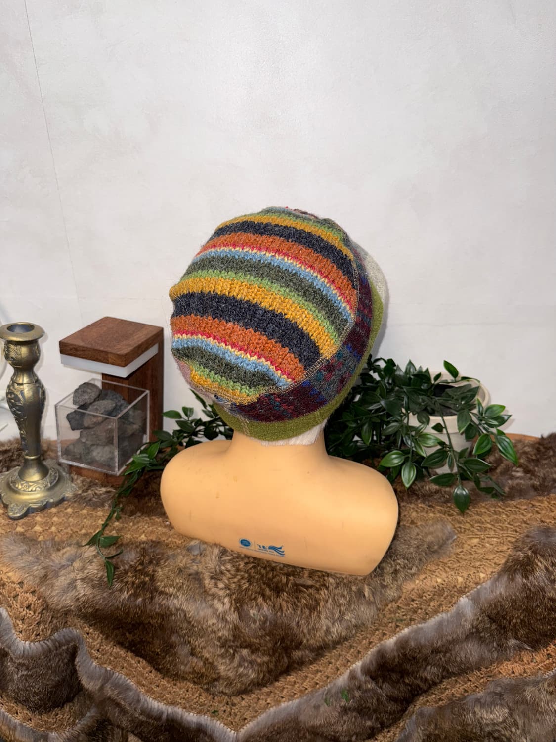 Mute color mix bohemian hippie knit cap 상품이미지3