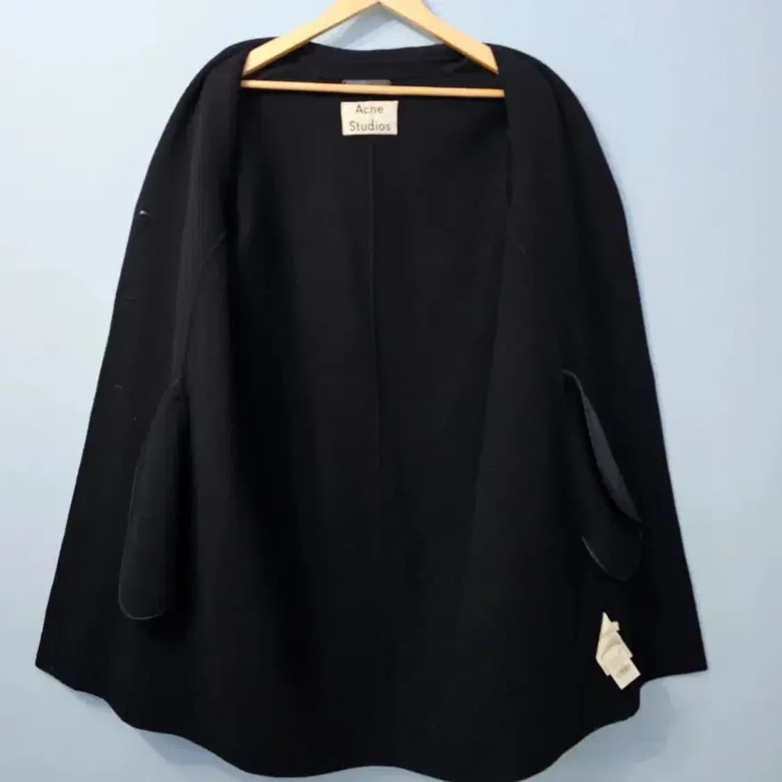 아크네 스튜디오 블랙 오버핏 캐시미어 코트 ~~55반 상품이미지7