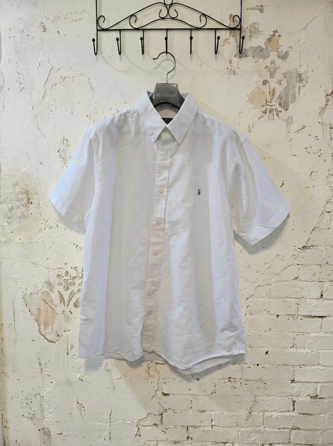 폴로 랄프로렌 화이트 반팔 셔츠 XL 상품이미지1