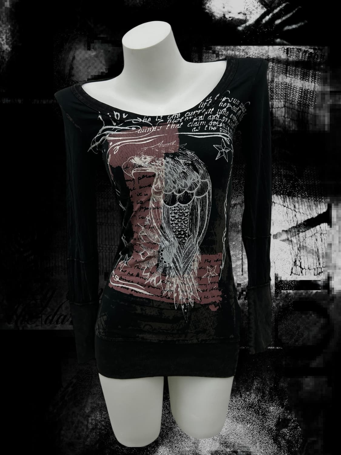 ‘SALVAGE’ eagle ring details long sleeve 상품이미지4