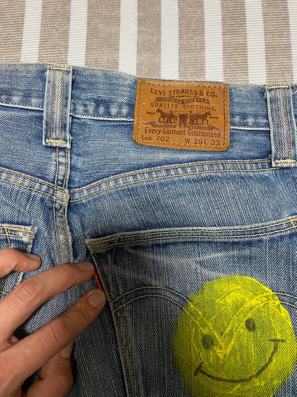 리바이스 702 페인팅 커스텀 청바지 상품이미지3