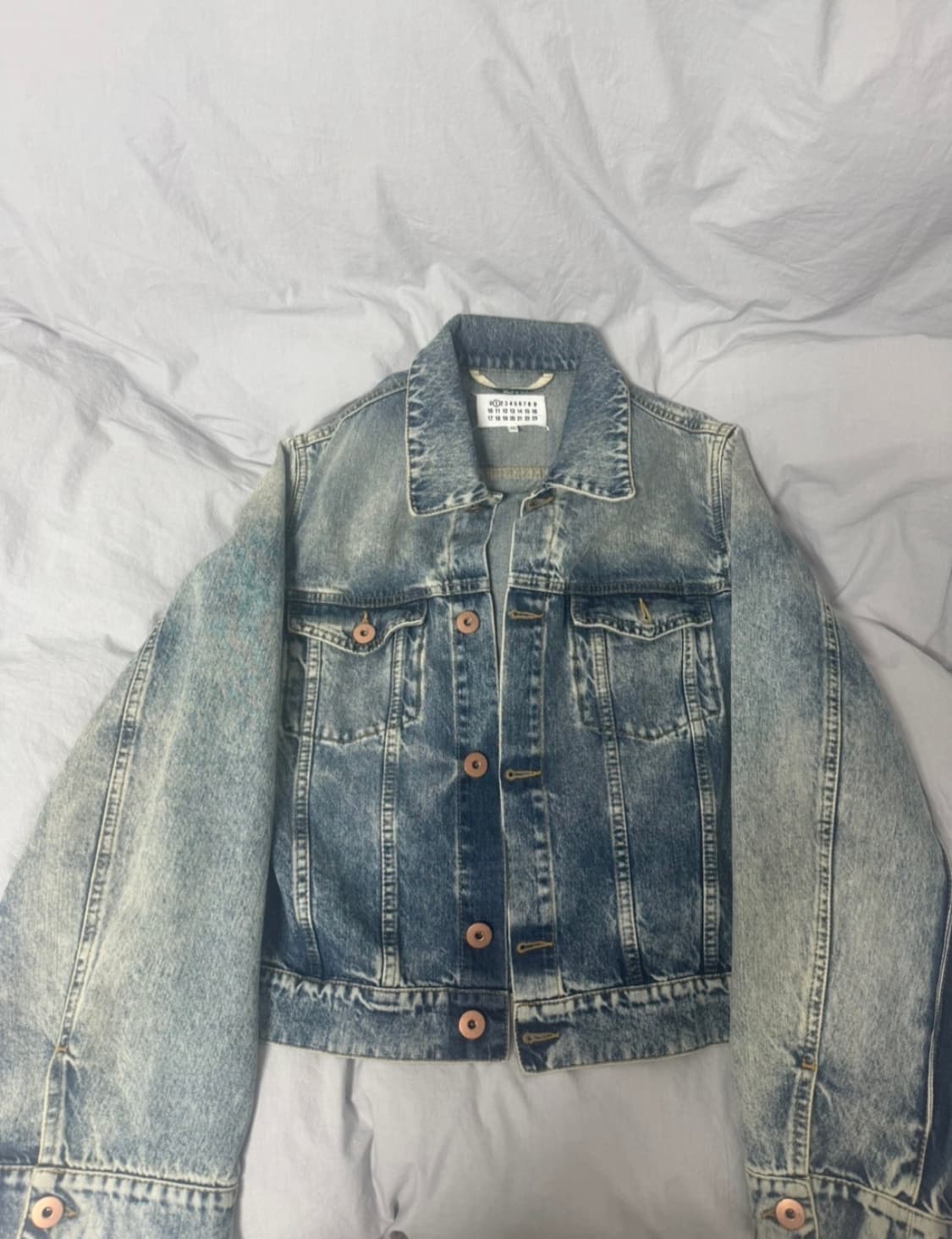 메종 마르지엘라 크롭 데님 자켓 상품이미지1