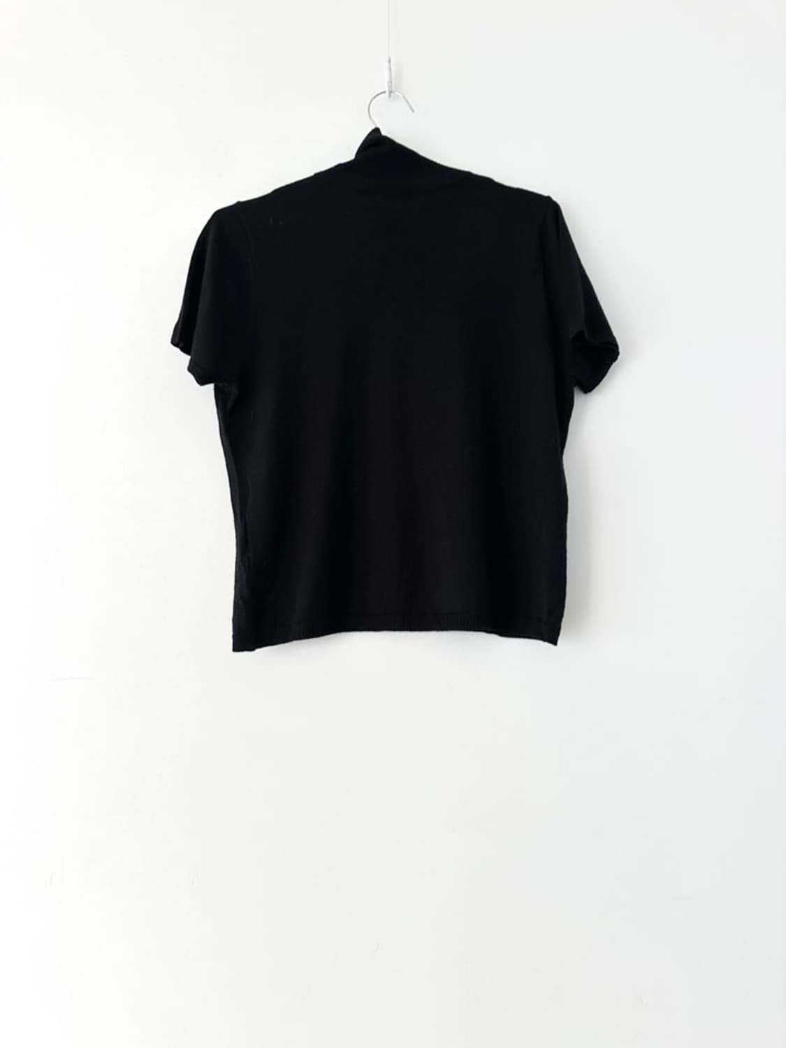 High neck half knit / black 상품이미지3