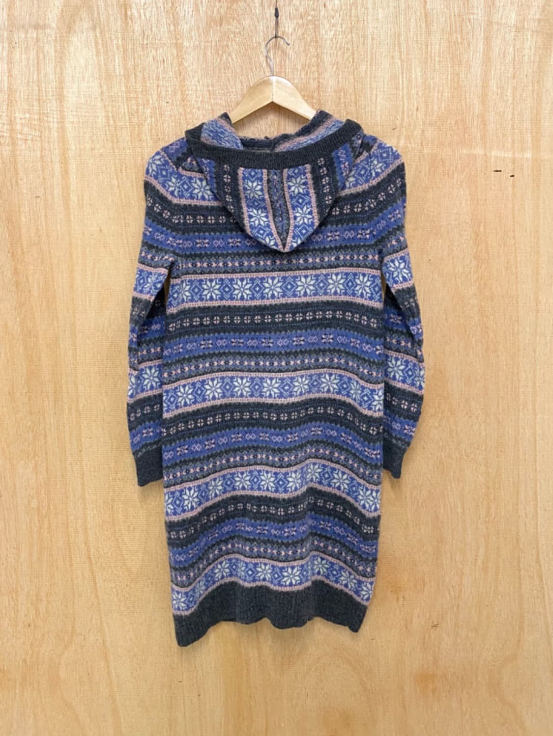 BEAMS fair isle hood cardigan 빔즈 후드 가디건 상품이미지4