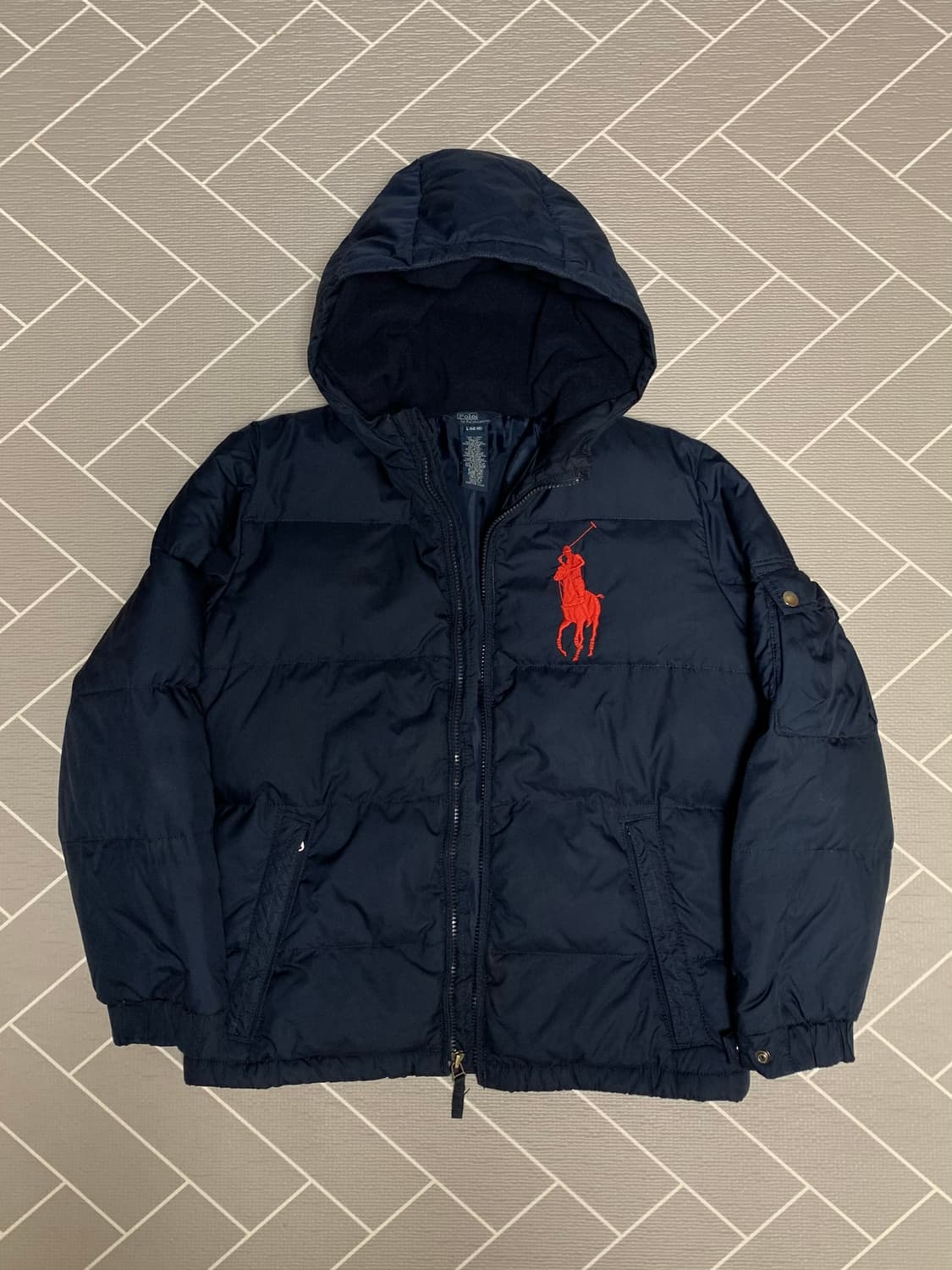 폴로 빅포니 패딩 네이비 상품이미지1