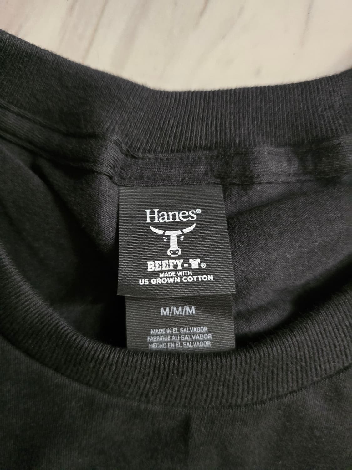 헤인즈 US 비피 티셔츠 블랙 M 상품이미지3