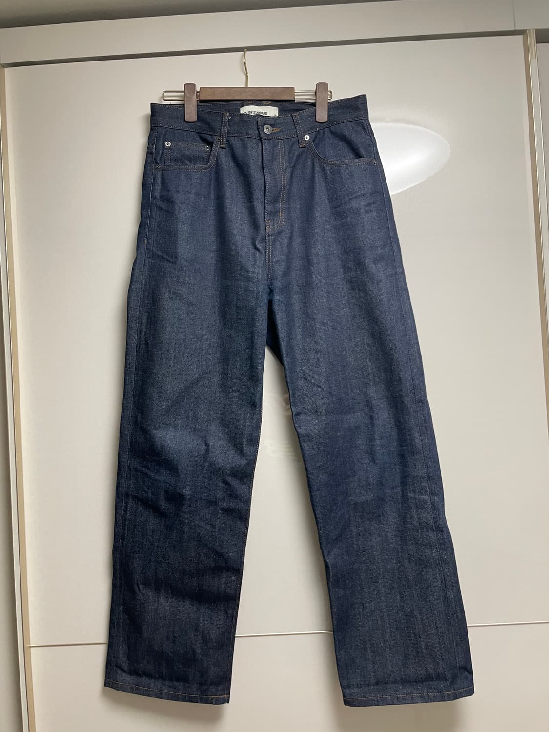 비슬로우 와이드 셀비지 데님 인디고 상품이미지1