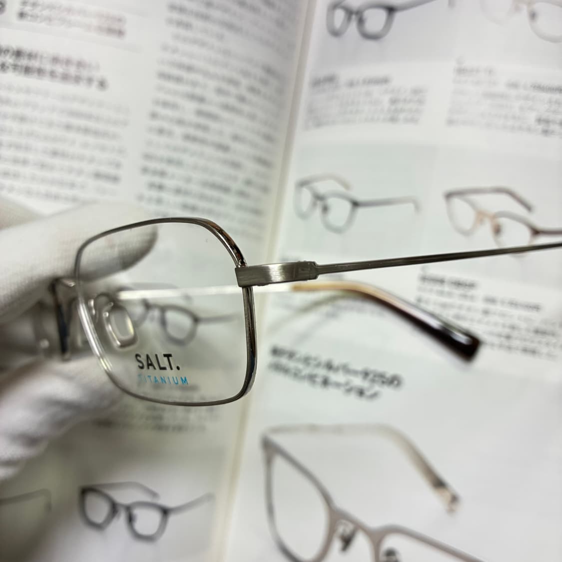 SALT Optics 솔트 옵틱스 빈티지 스퀘어 실버 안경 상품이미지3