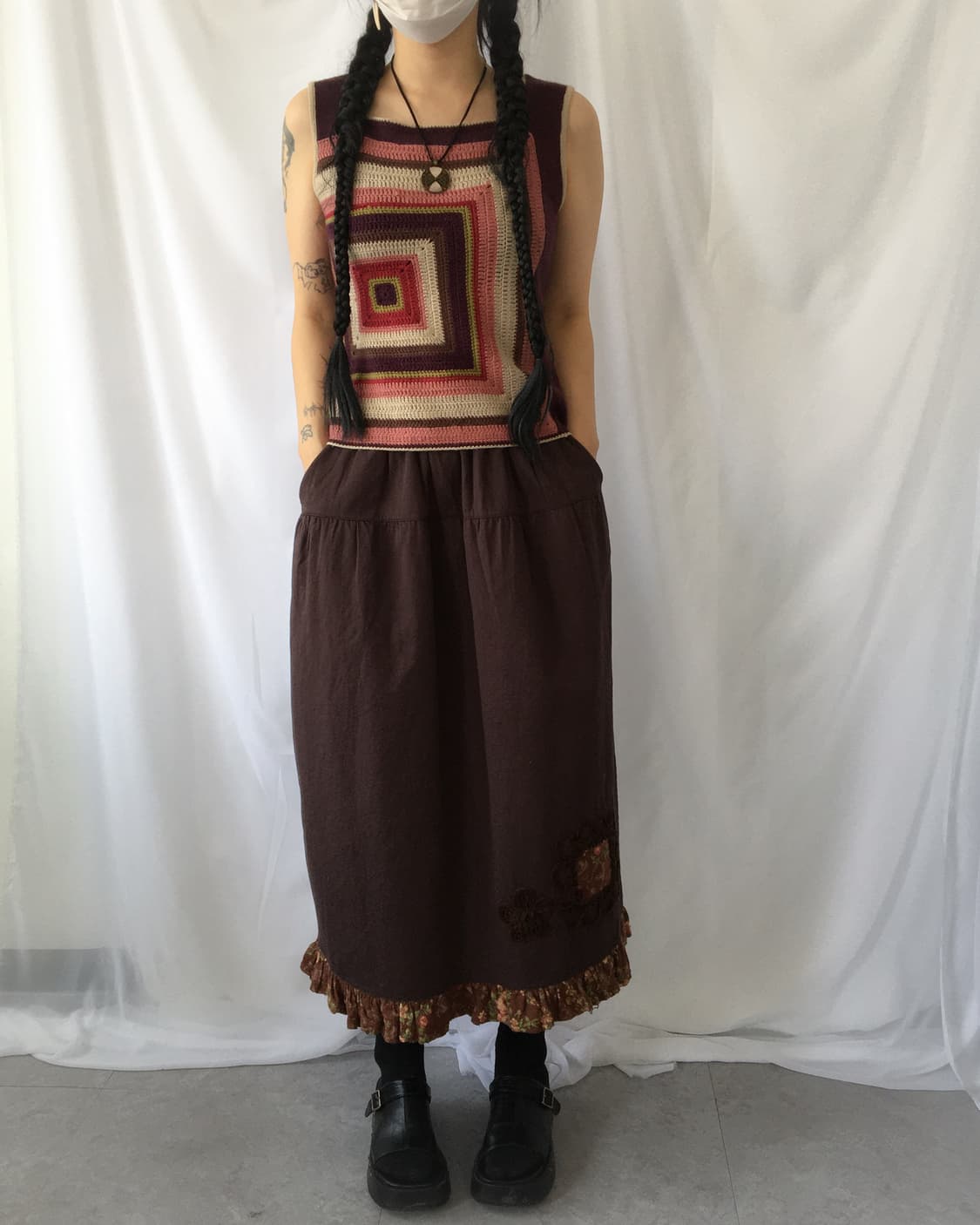 Pattern point knit sleeveless 상품이미지6