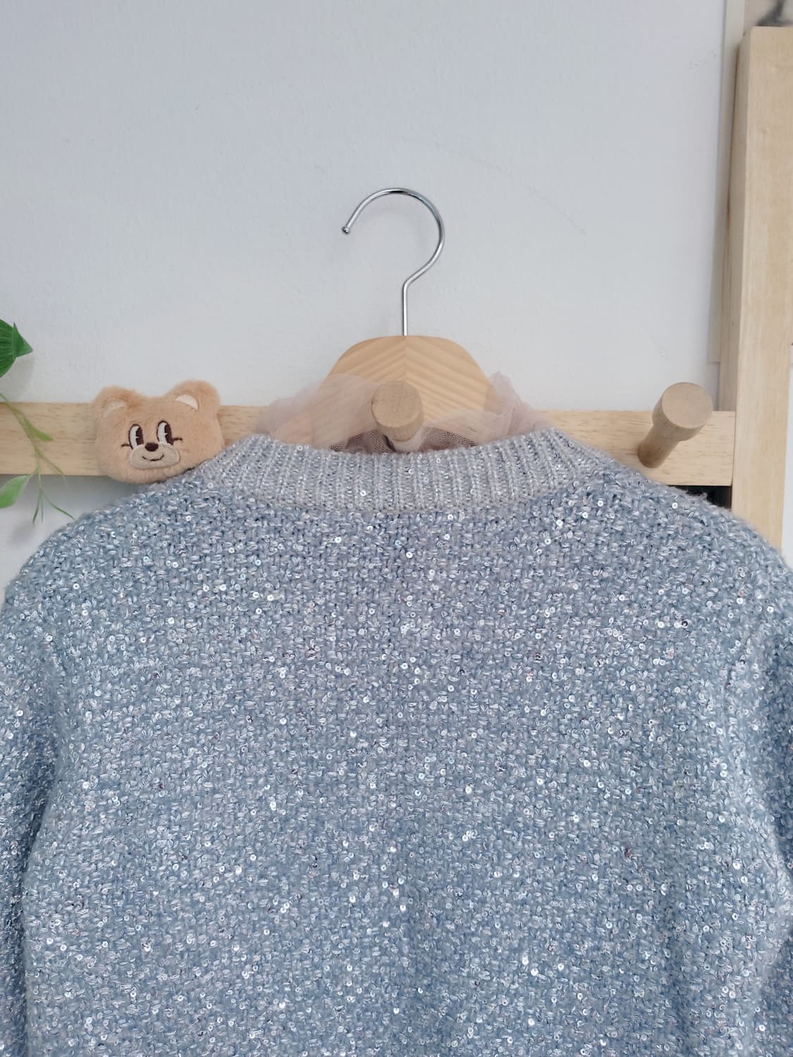 마리끌레르 스팽글 트위드 가디건 상품이미지6