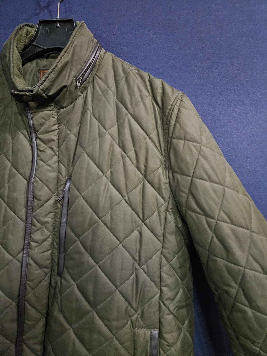 콜한 퀼팅 카키 남성 105 패딩자켓  상품이미지4