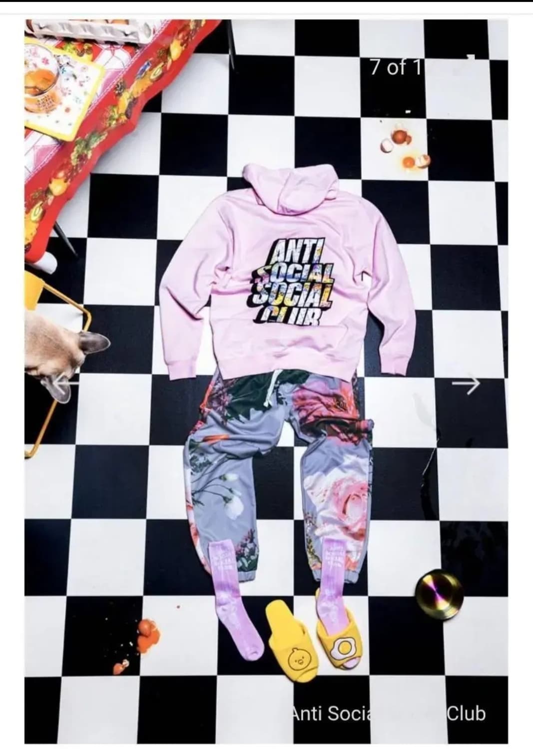 Assc 2022 fw setup 핑크후드+꽃바지 상품이미지1