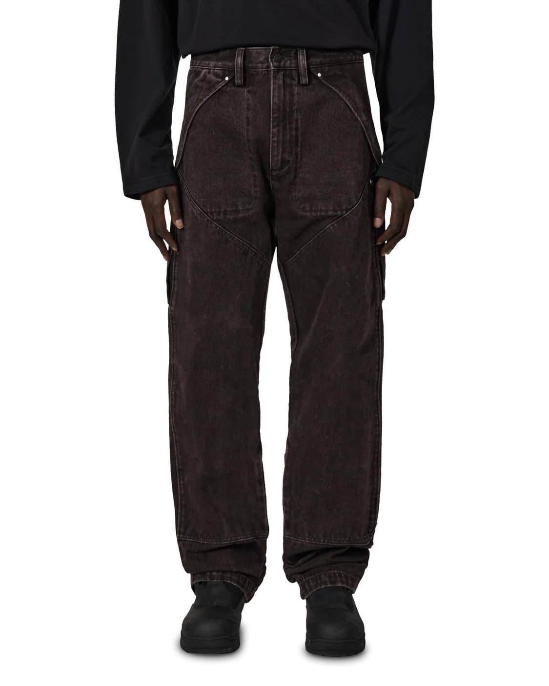 로아 x 랭글러 오르테 데님 카고팬츠 다크 브라운 M 상품이미지1