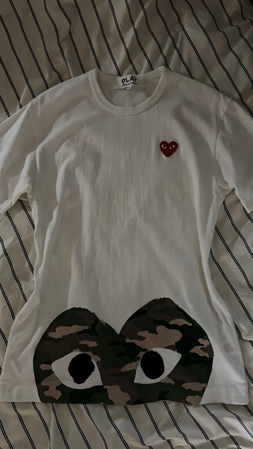 꼼데가르송 플레이 카모 하트 반팔티 상품이미지2