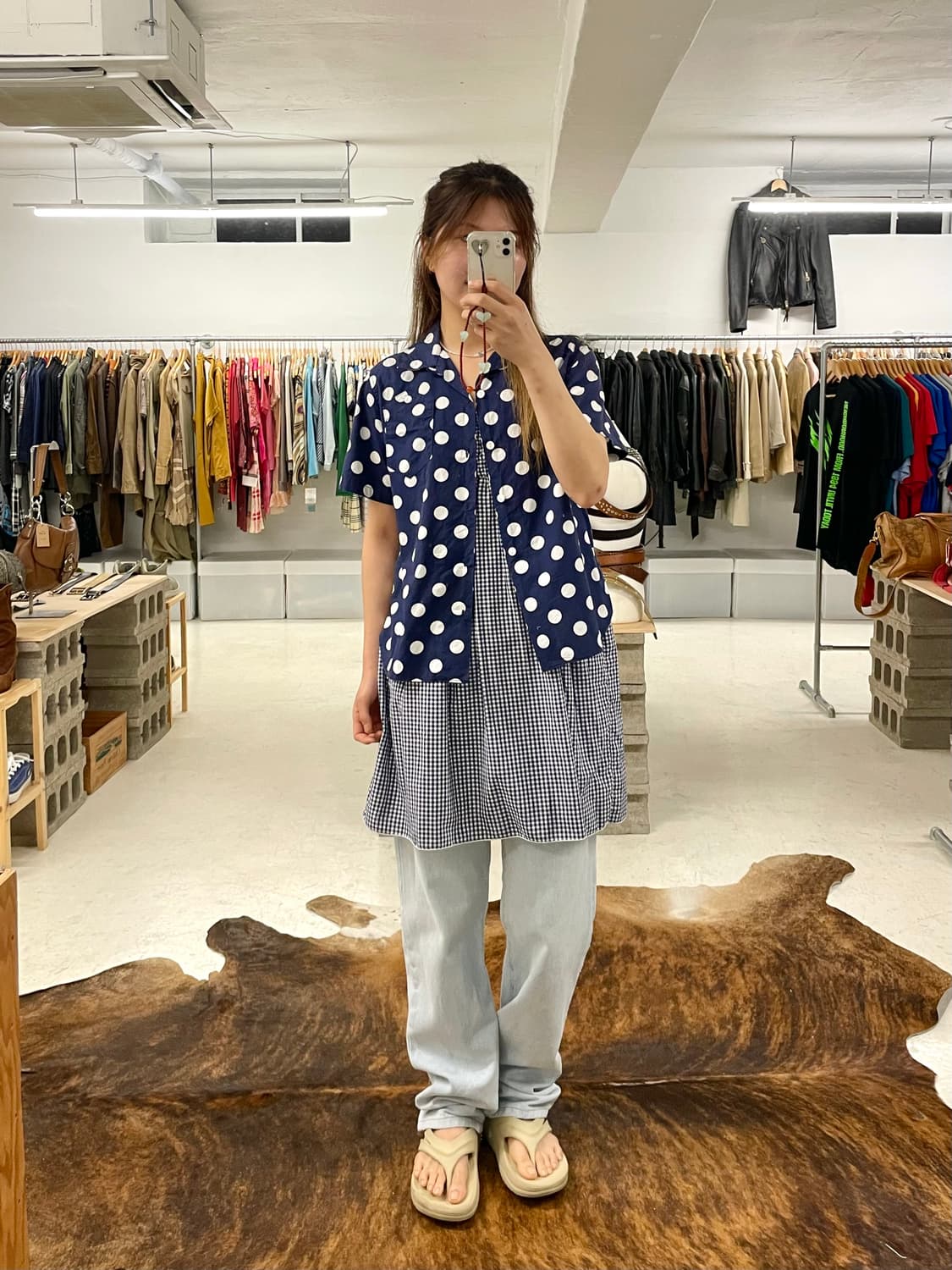 BEAMS BOY dot shirts 상품이미지3