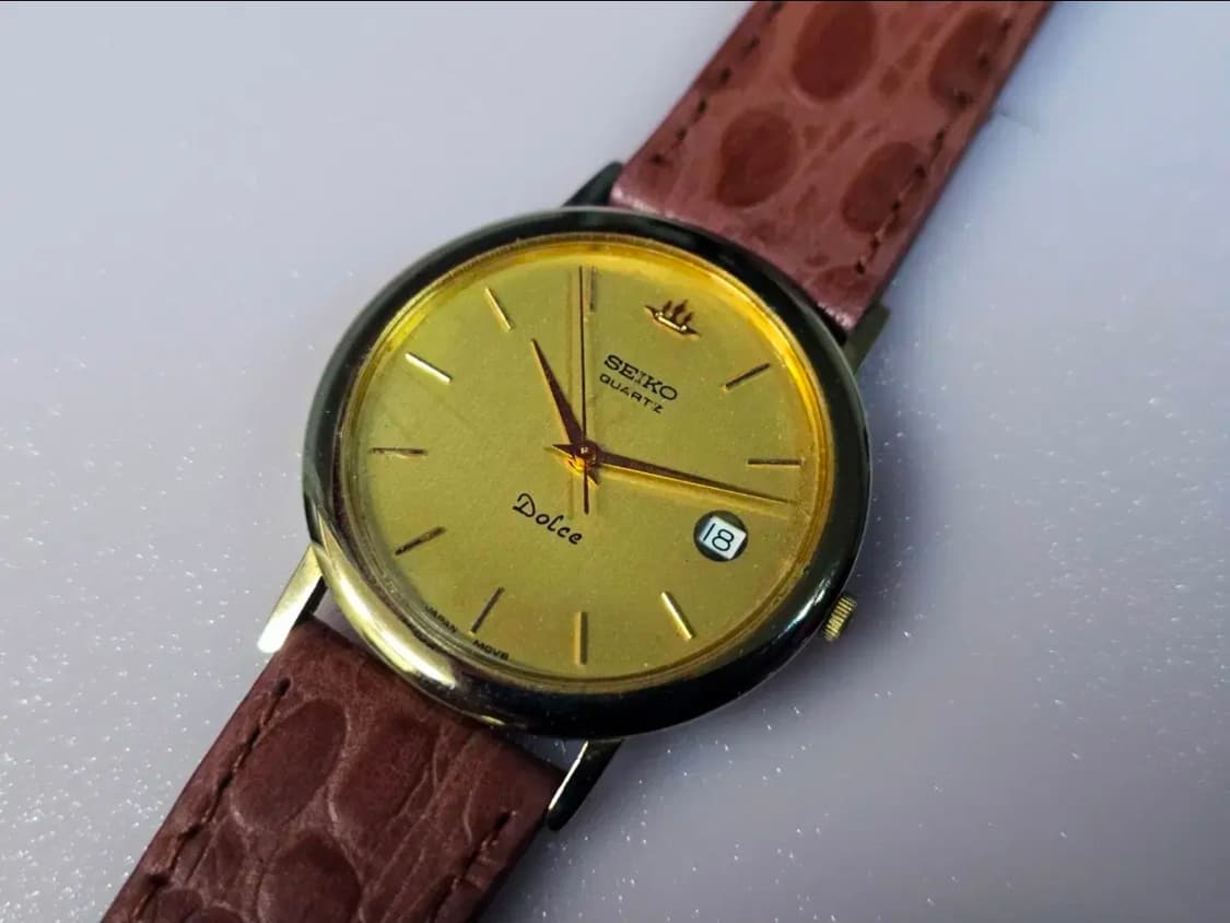 세이코 돌체(Seiko Dolce) 빈티지 금장 쿼츠 시계 상품이미지9