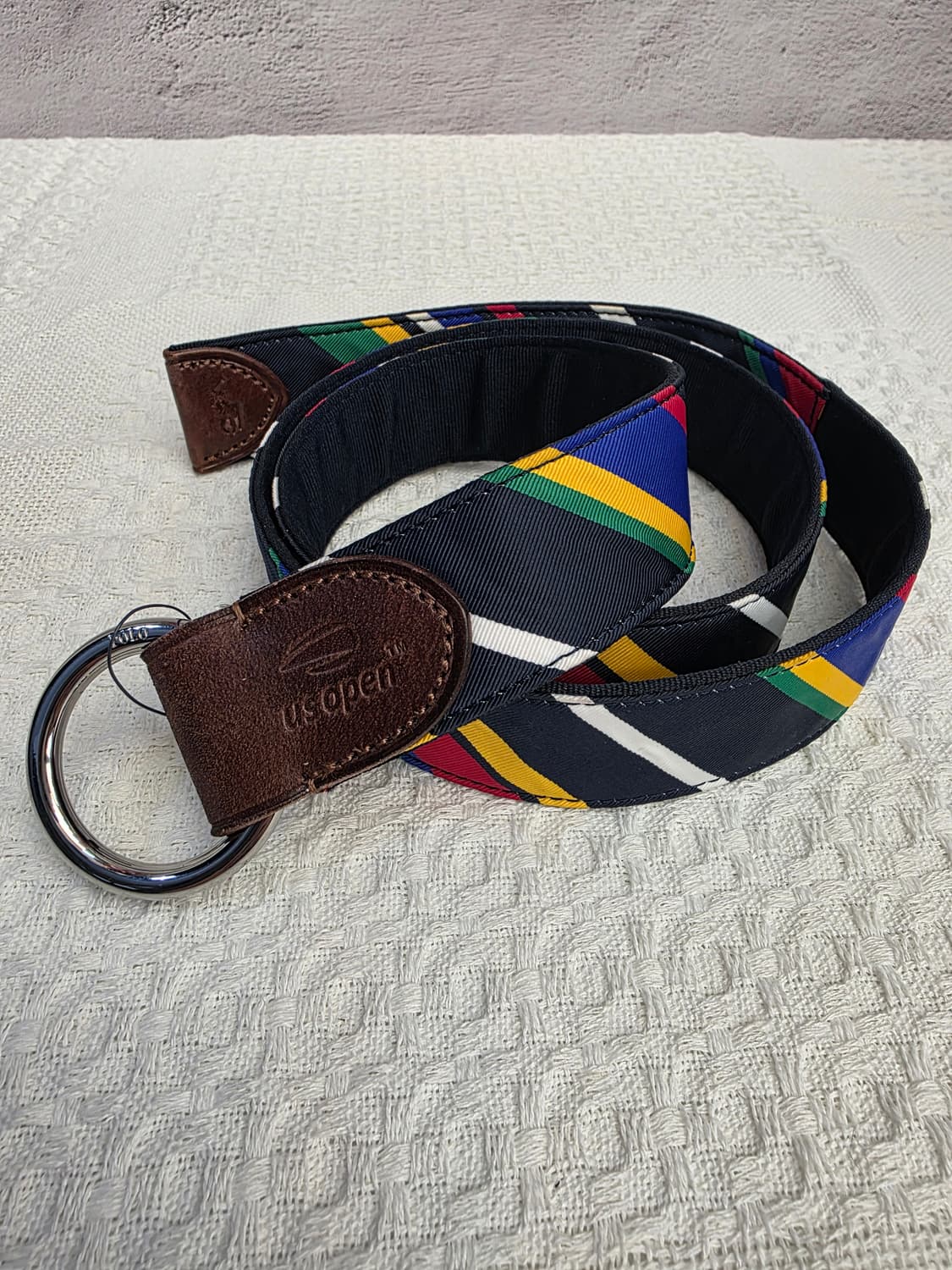 폴로 랄프로렌 스트라이프 캔버스 D링 벨트 새상품 상품이미지4