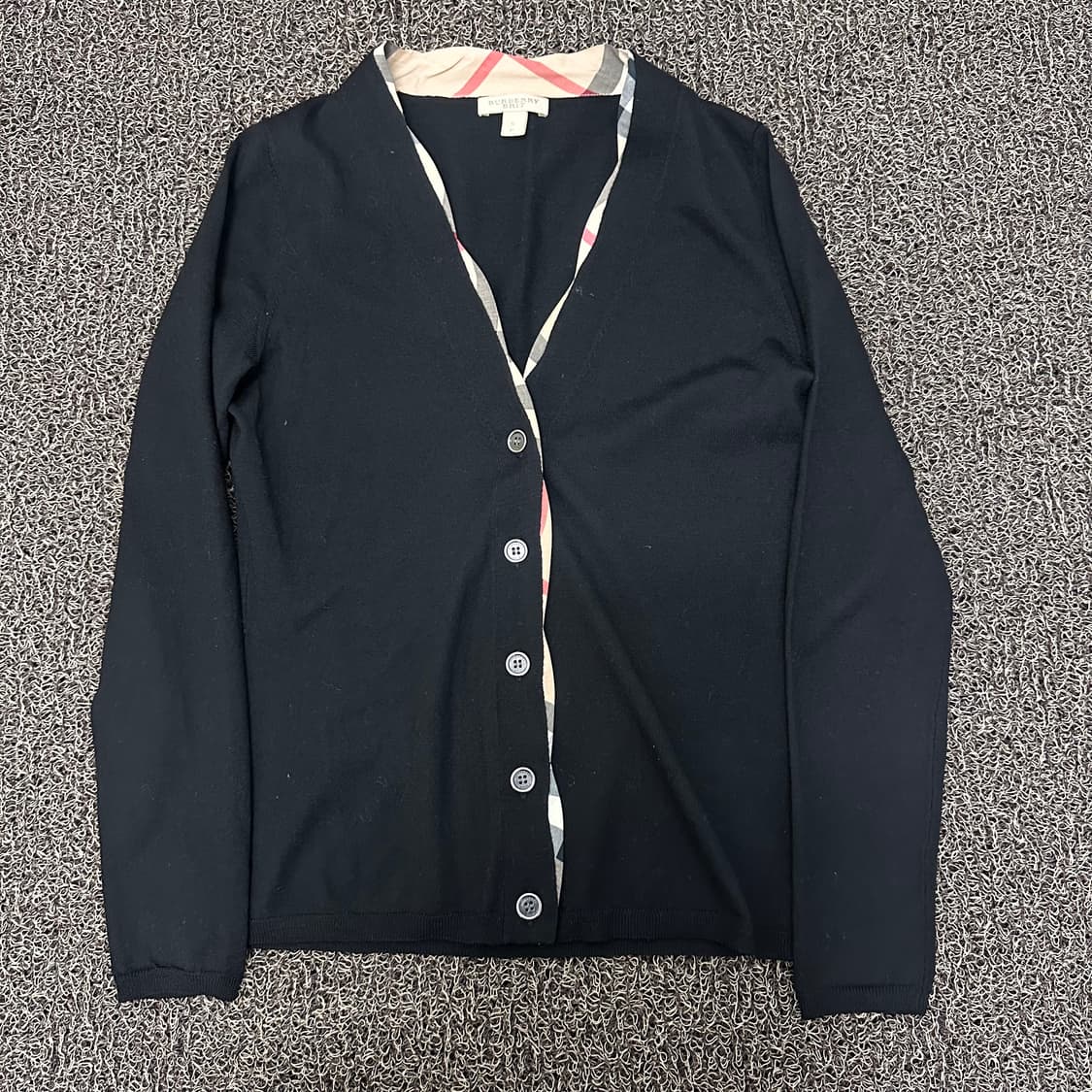 버버리 브릿 여성 가디건 블랙 S 상품이미지1