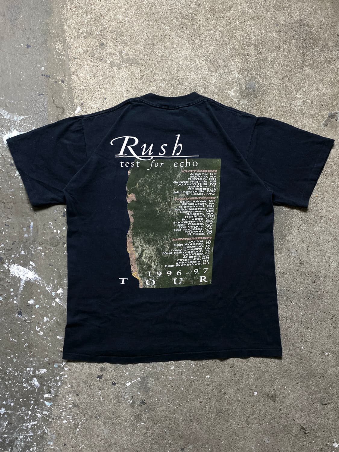 90s 빈티지 러쉬 티셔츠 USA Made 밴드티 상품이미지2