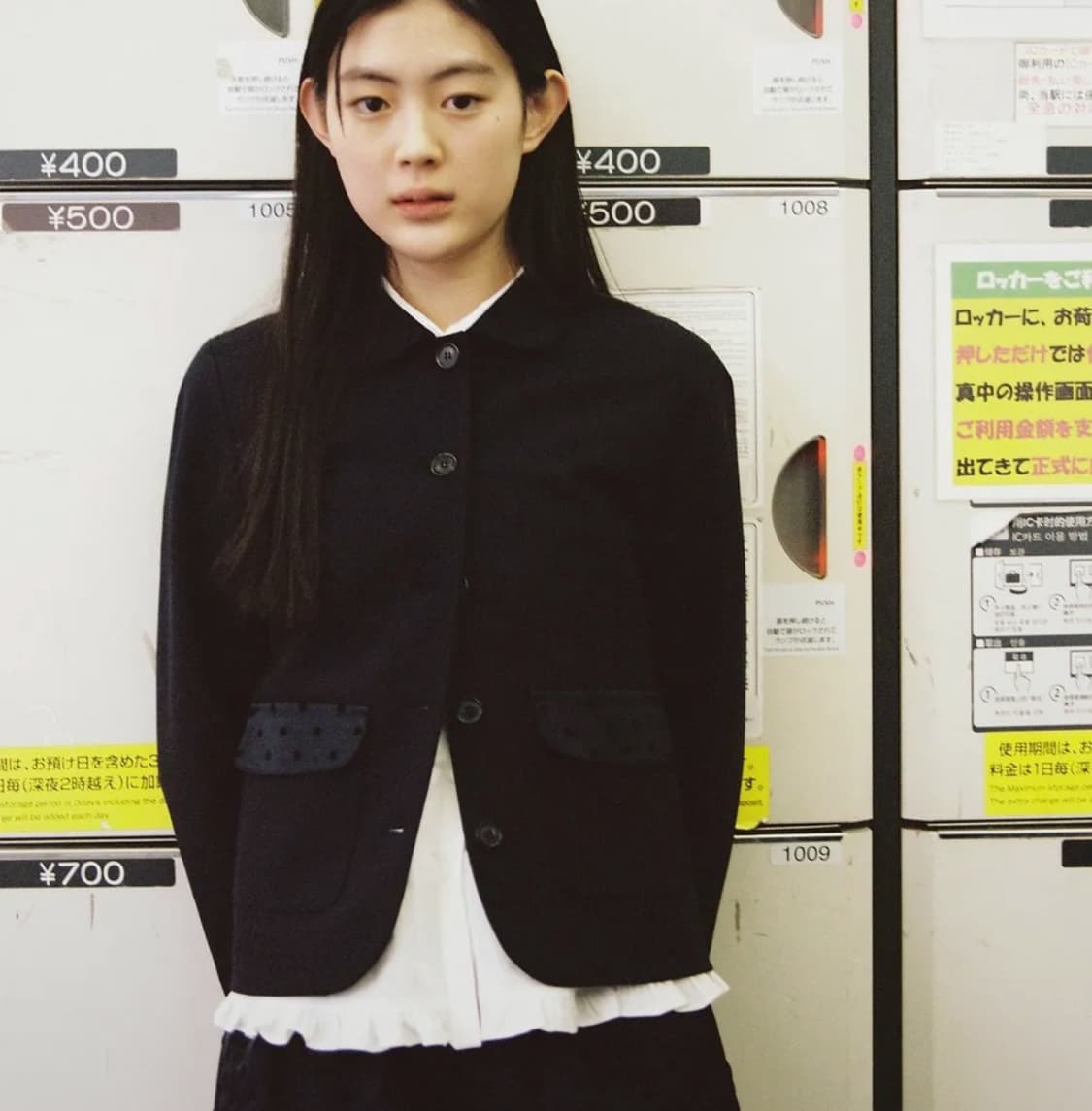 오헤시오 도트 블레이져 재킷 상품이미지1