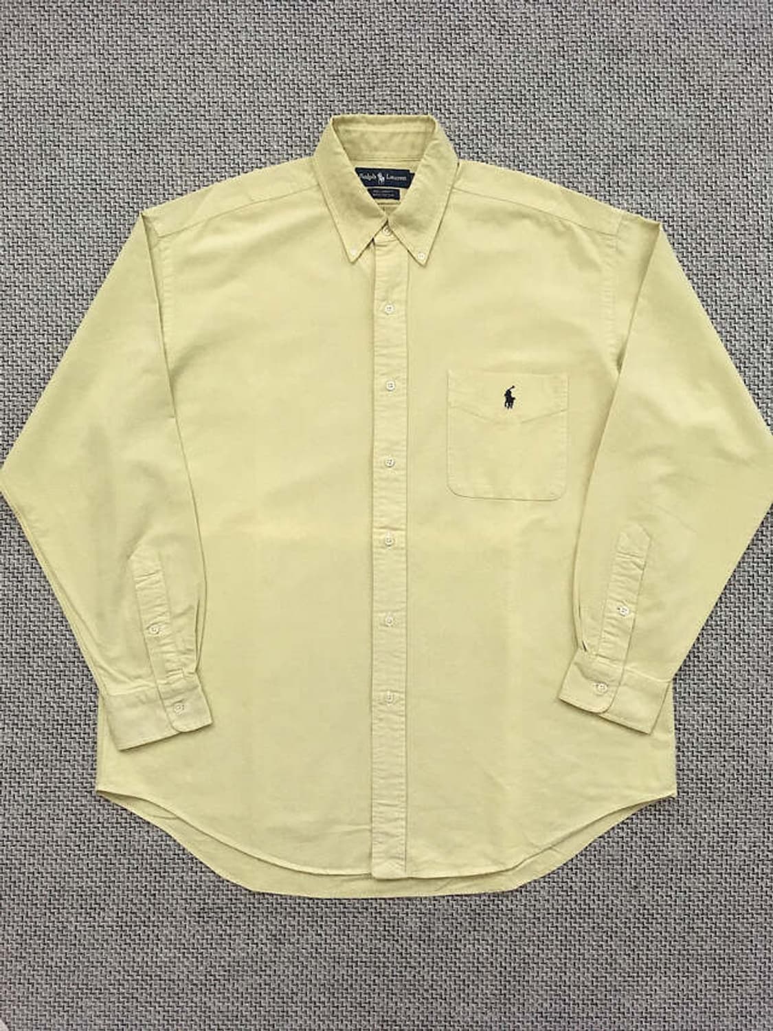 90s Butter-yellow oversized b.d bigshirt 상품이미지2