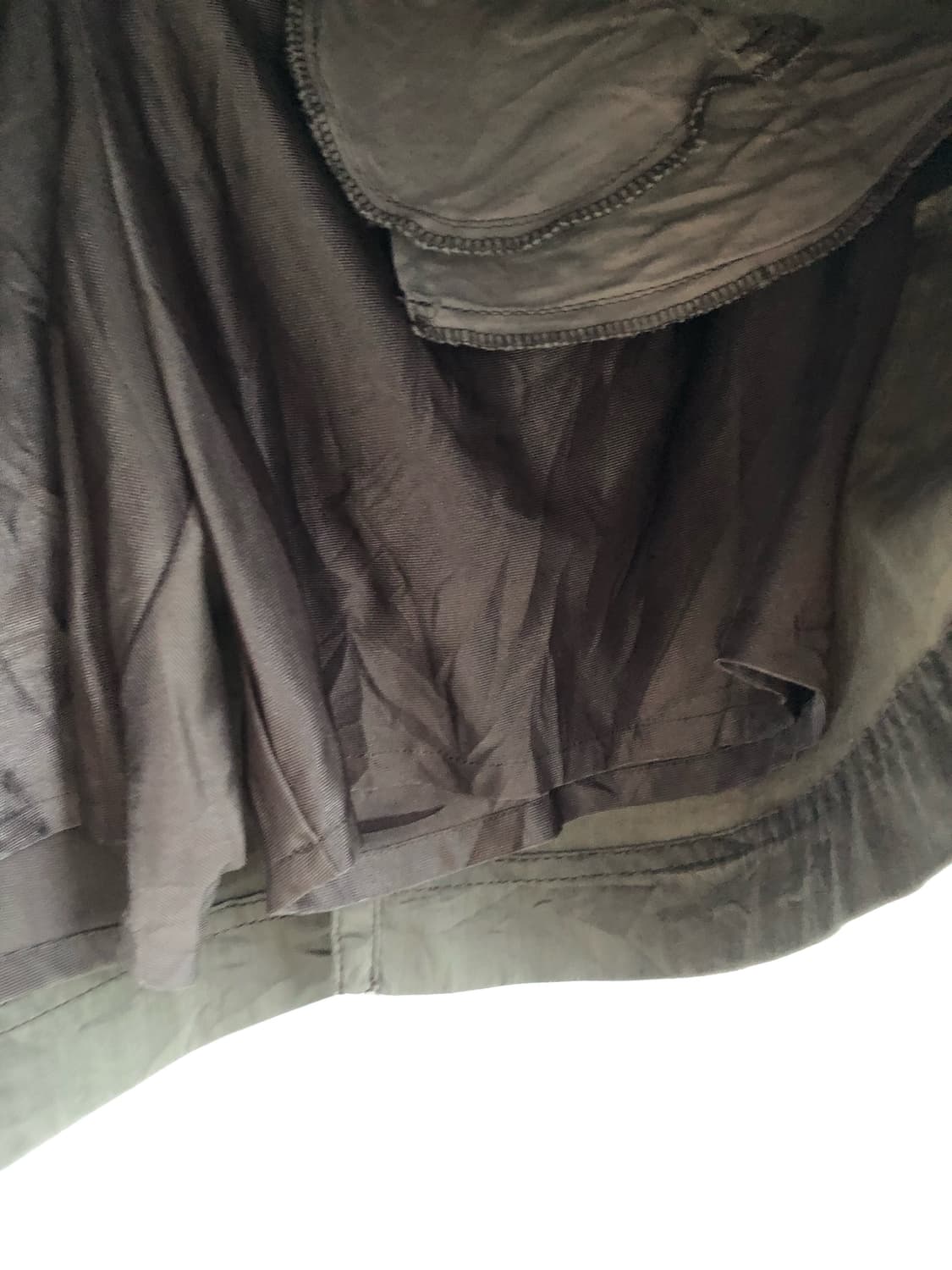 일본 빈티지 카키색 카고 포켓 미디 스커트 여름 치마  상품이미지5