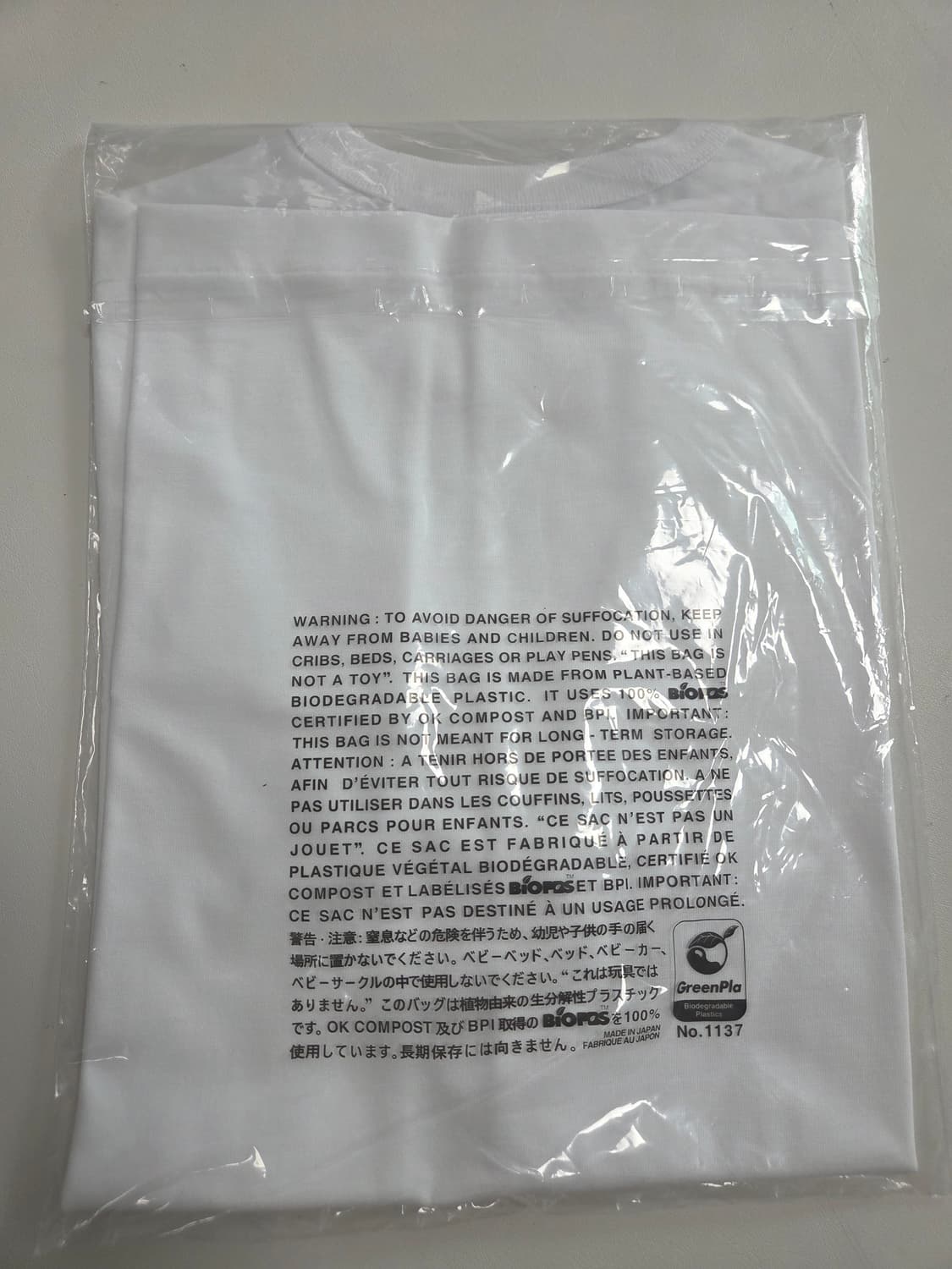 꼼데가르송 반팔티 화이트 M 상품이미지2