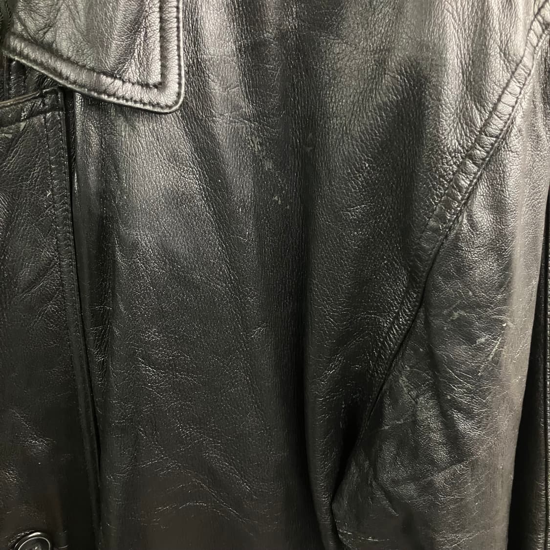 지아니 발렌티노 블랙 양가죽 카코트 L 상품이미지5