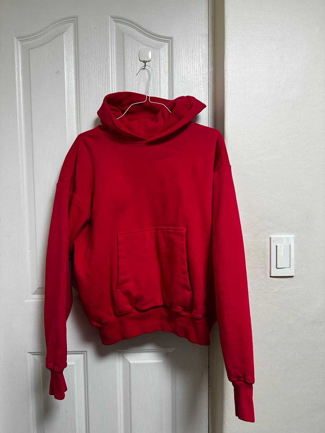 [L] 이지 갭 후드 레드 상품이미지1