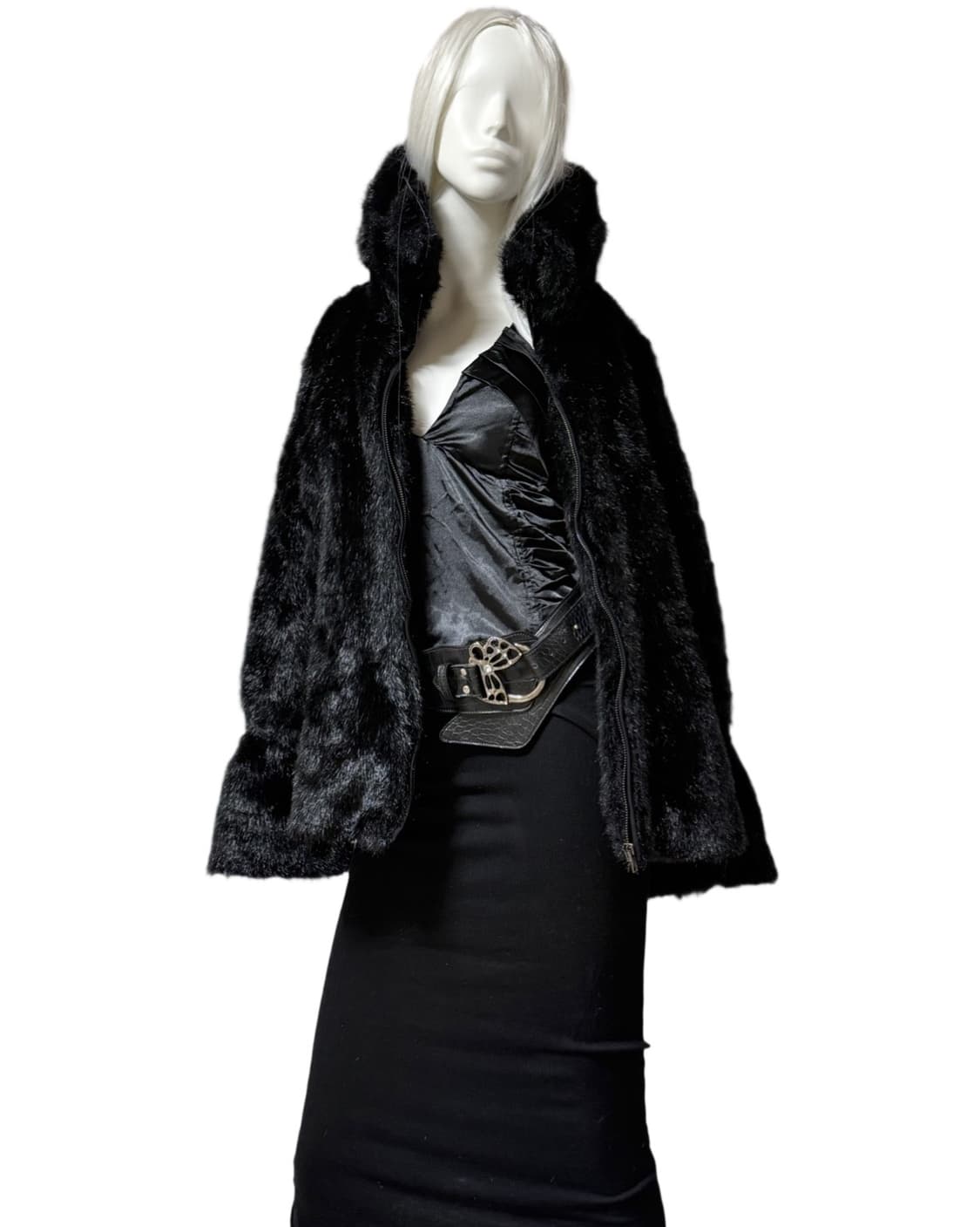 빈티지 Faux 퍼 코트 자켓 상품이미지1