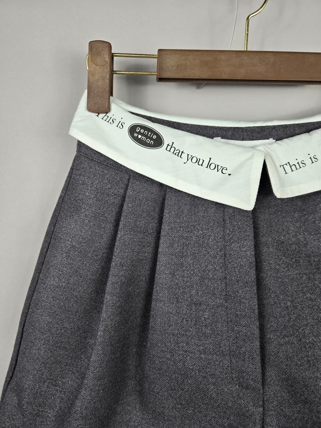 [무료배송]젠틀우먼 S 여성 핀턱 와이드 쇼츠 반바지 얇은 모직 느낌 상품이미지2