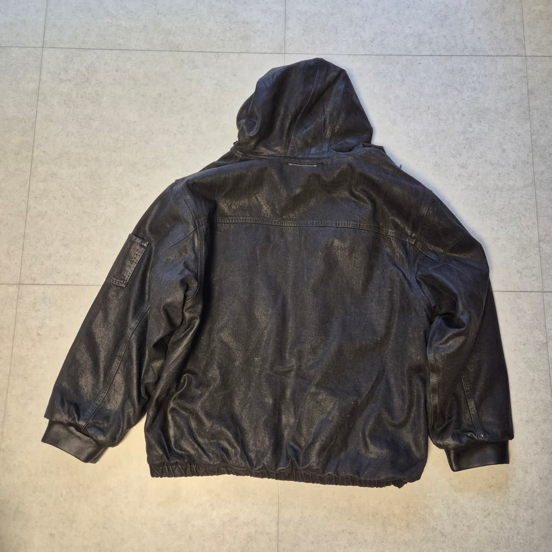 슈프림 x MM6 메종 마르지엘라 포일 후드 워크 자켓 블랙 / 2XL 상품이미지6
