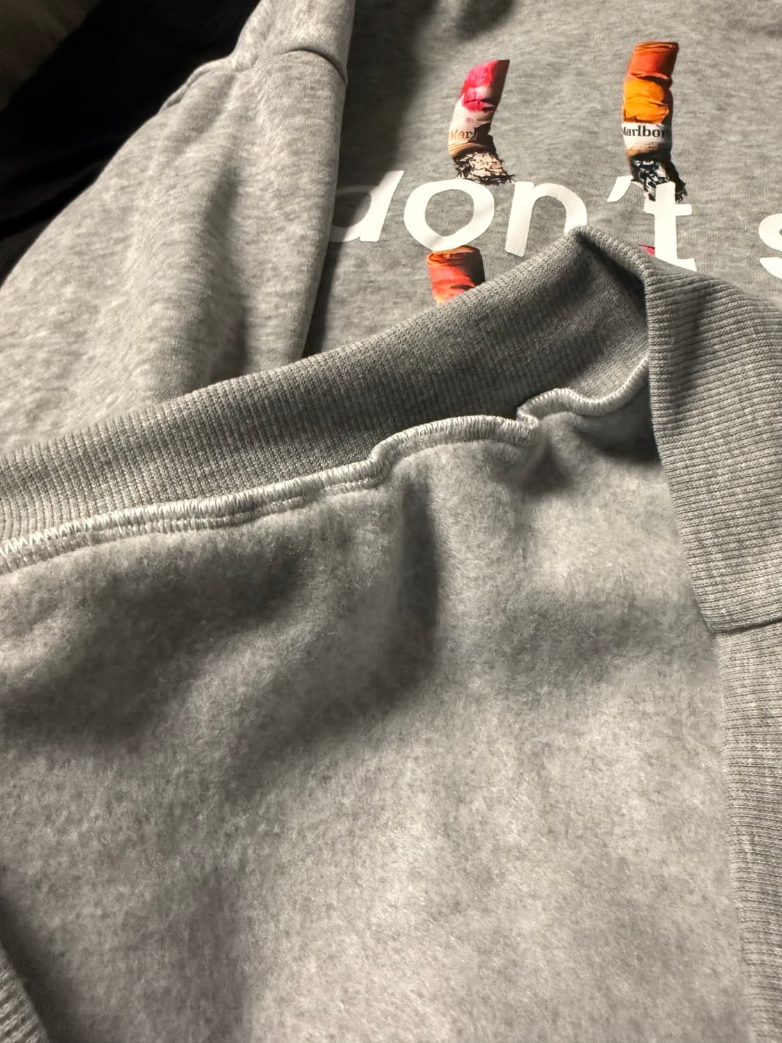 Don’t smoke hoodie 후드티 gray  상품이미지4