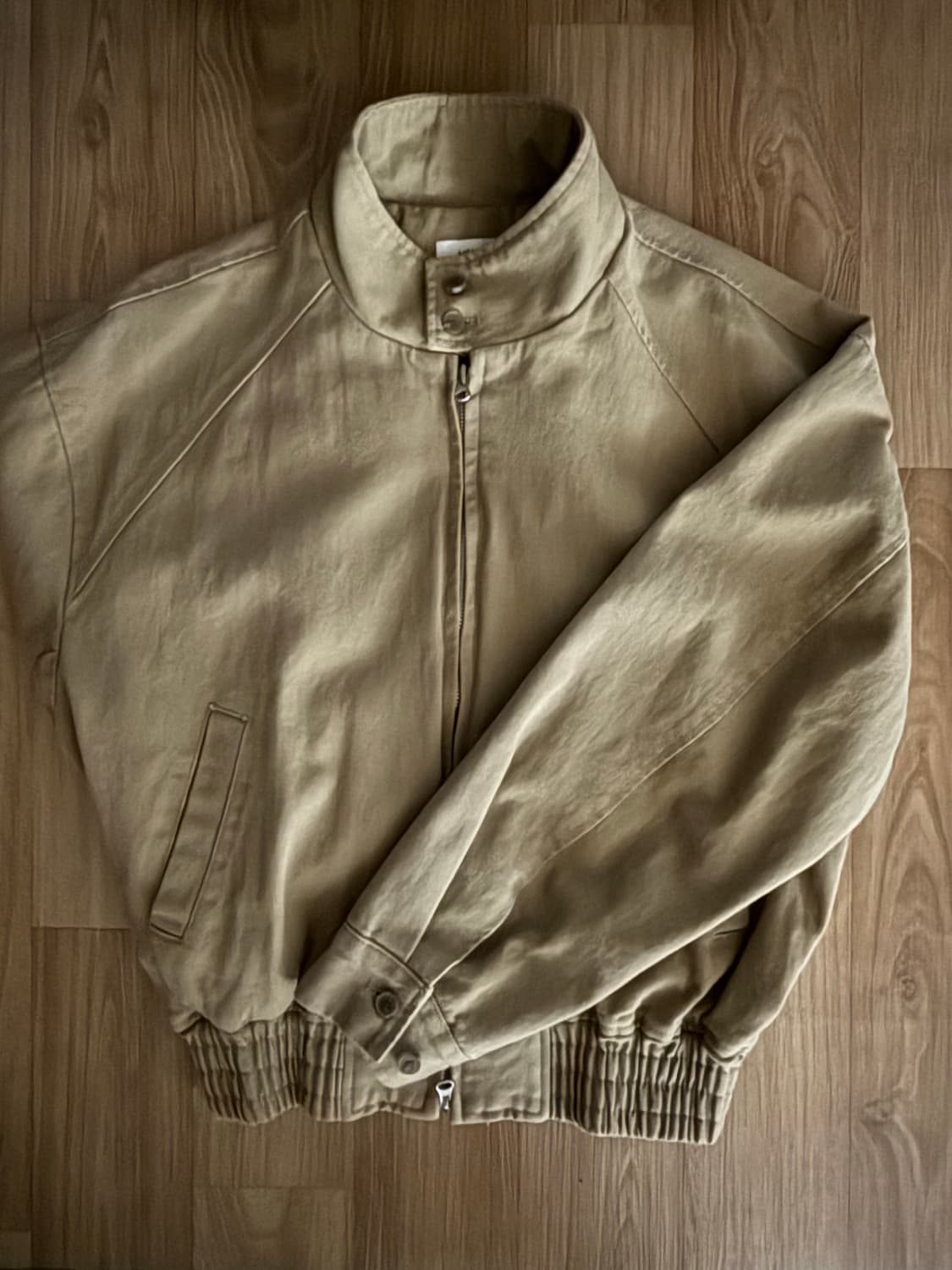 노이즈 워시드 코튼 헤링턴 점퍼 자켓 상품이미지2