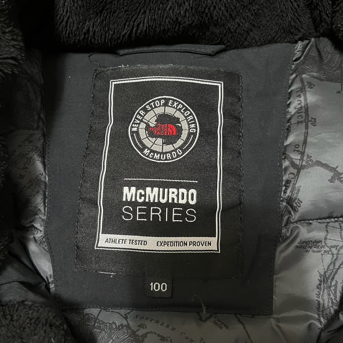 노스페이스 맥머도 시리즈 남성 구스다운 후드 롱패딩 L/100  상품이미지6