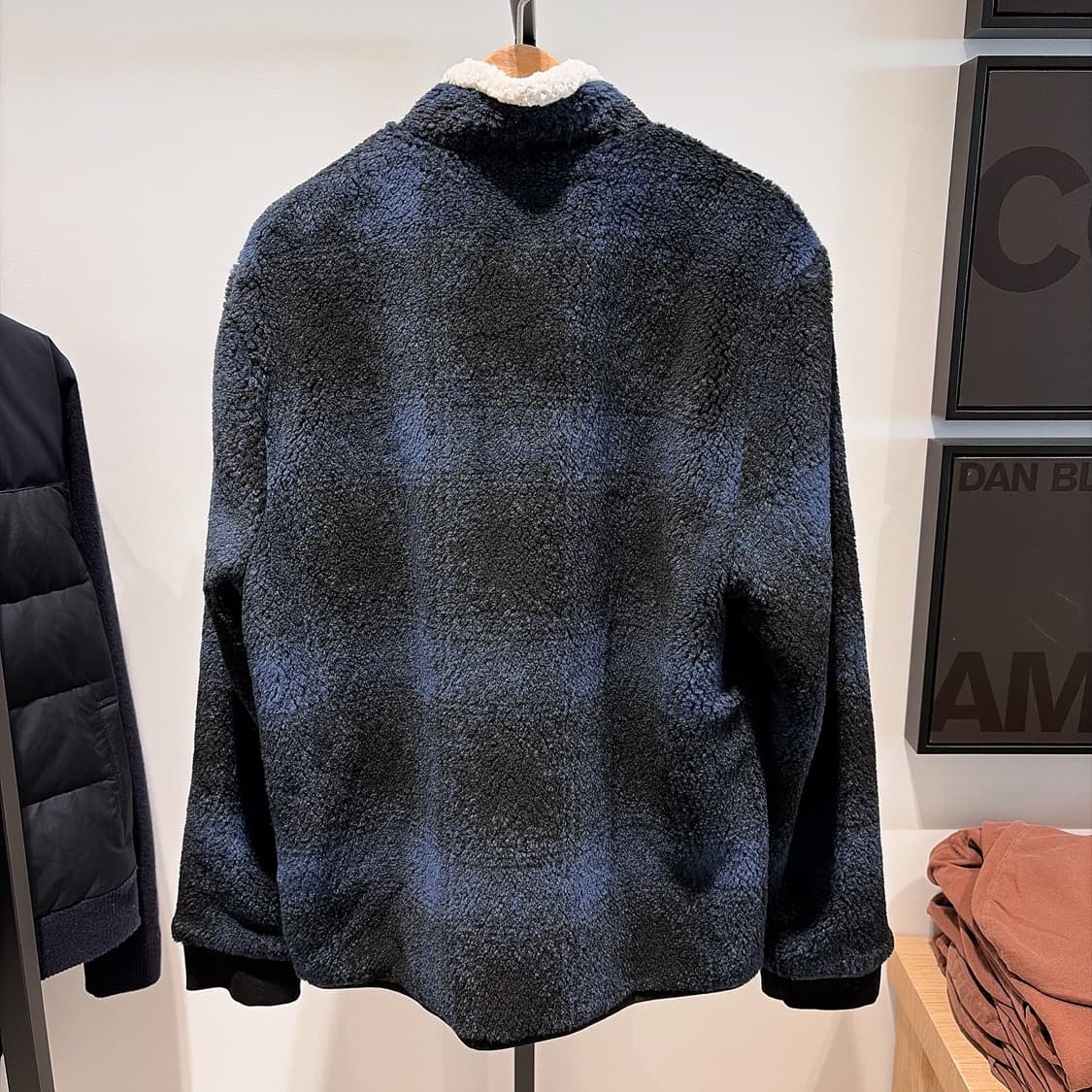 (정품/새상품) 제임스펄스 요세미티 남성 코발트 블랙 체크 쉐르파 자켓 상품이미지2