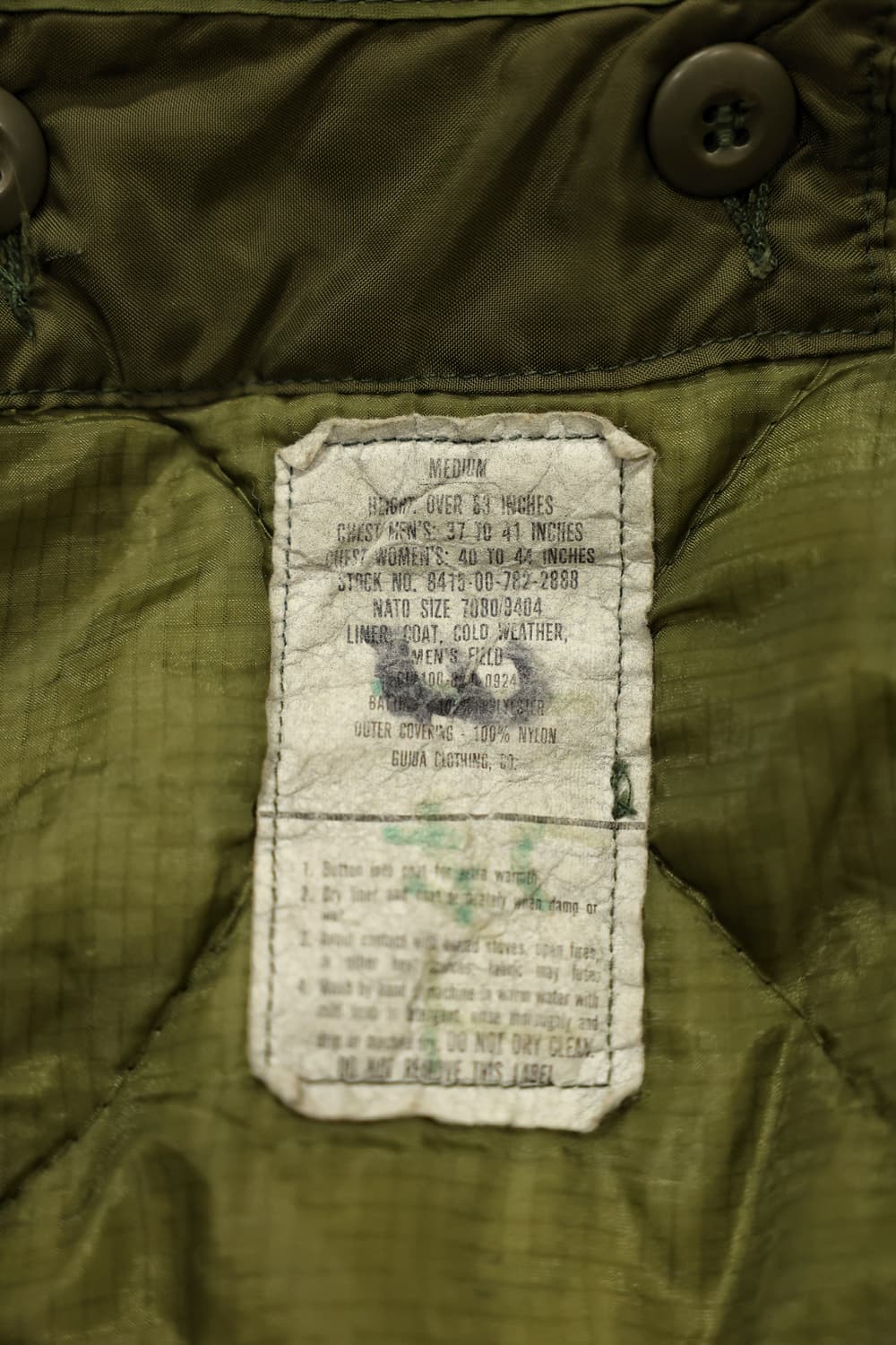 70s 오리지널 밀리터리 m65필드자켓 내피포함 판매 상품이미지8