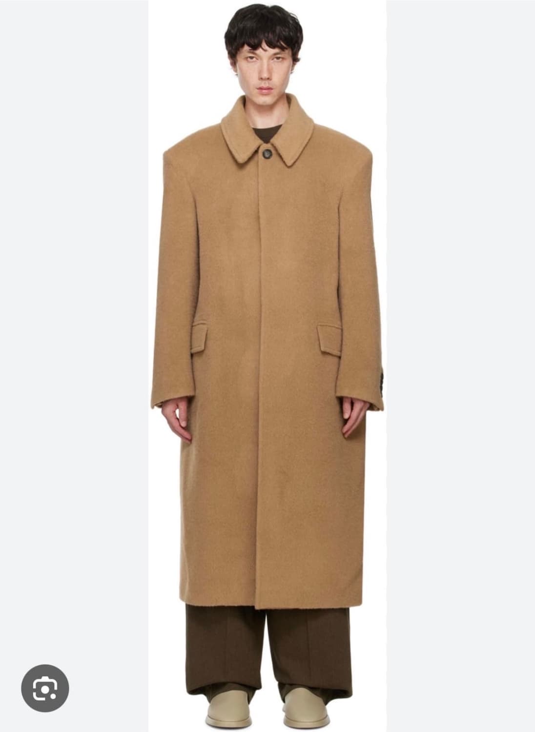 새상품 RECTO 24FW 라마 울 블랜드 발마칸 코트 S  상품이미지1