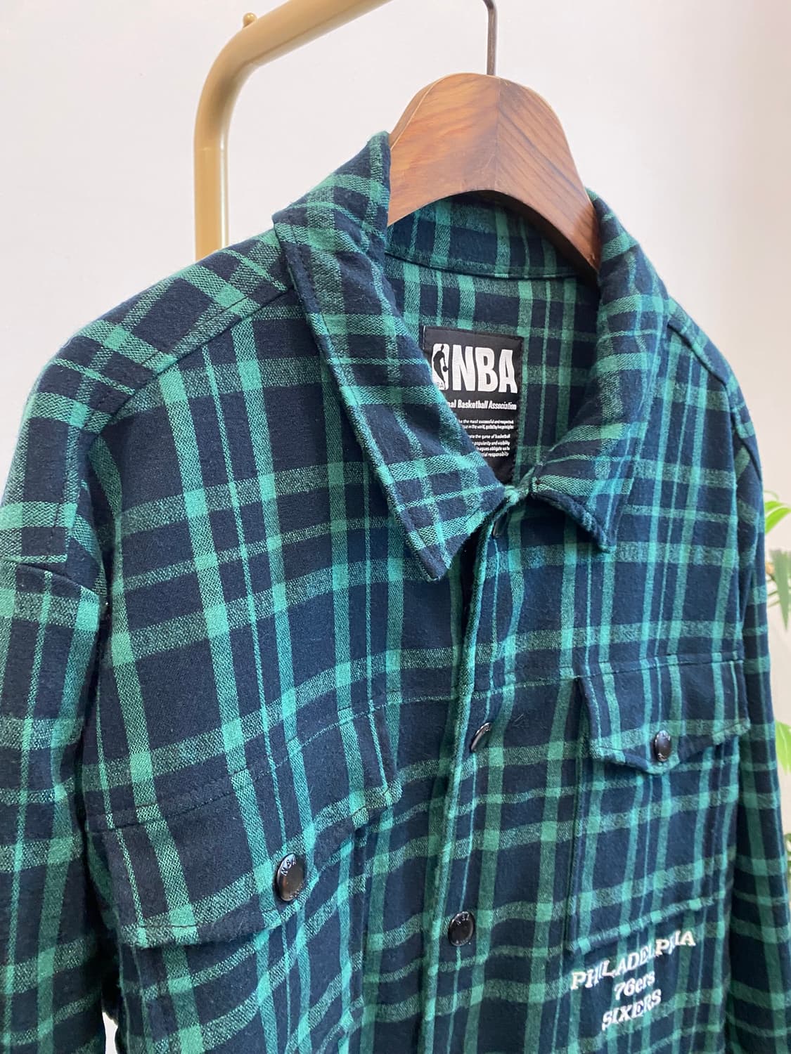 [L]NBA 체크셔츠 자켓 상품이미지2