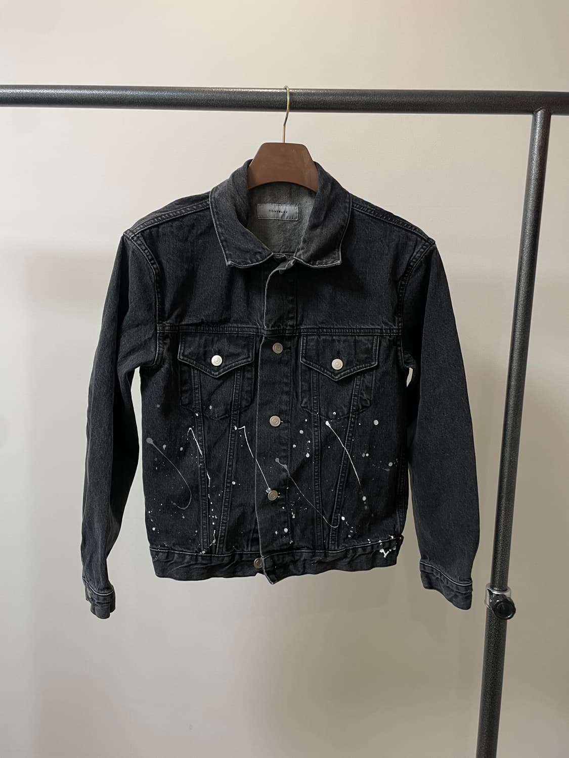 (M) Tonywack 토니웩 페인팅 흑청 데님 자켓 상품이미지1