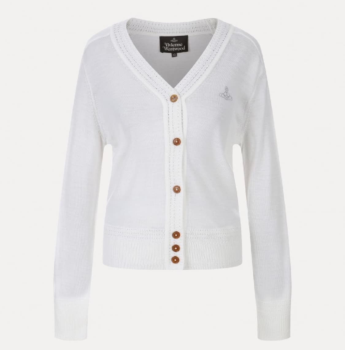비비안웨스트우드 베이직 가디건 화이트 상품이미지1