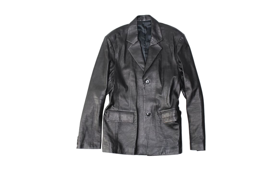 2000s 램스킨 레더 블레이저 자켓  상품이미지1