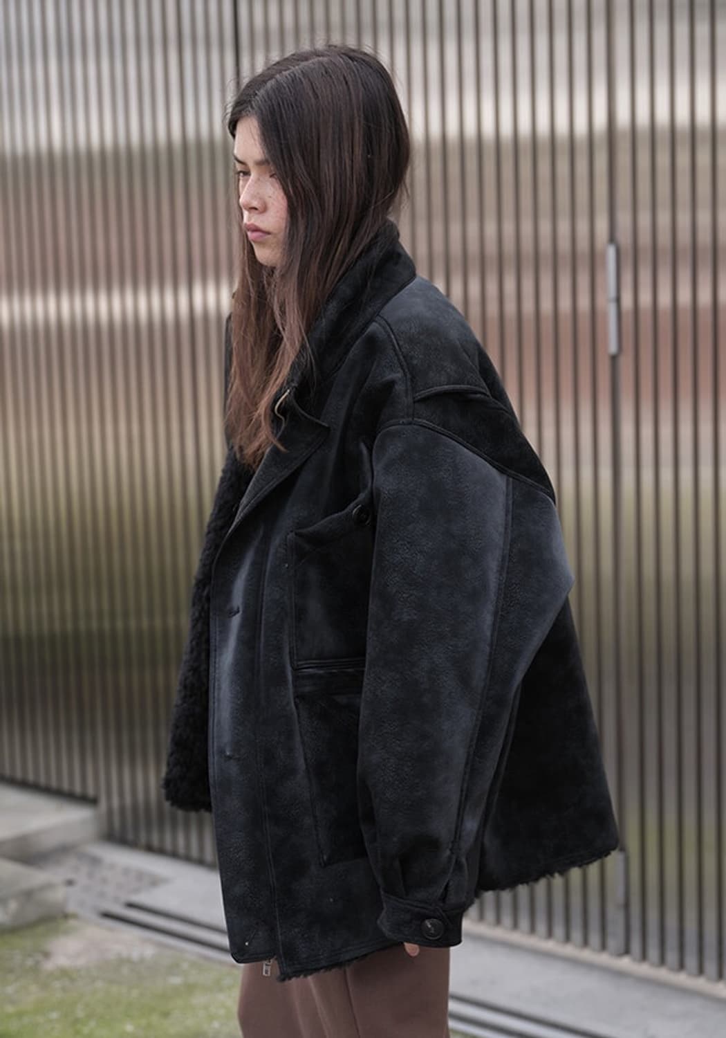 모링가 moringa HIGH NECK BUTTON JACKET  상품이미지4