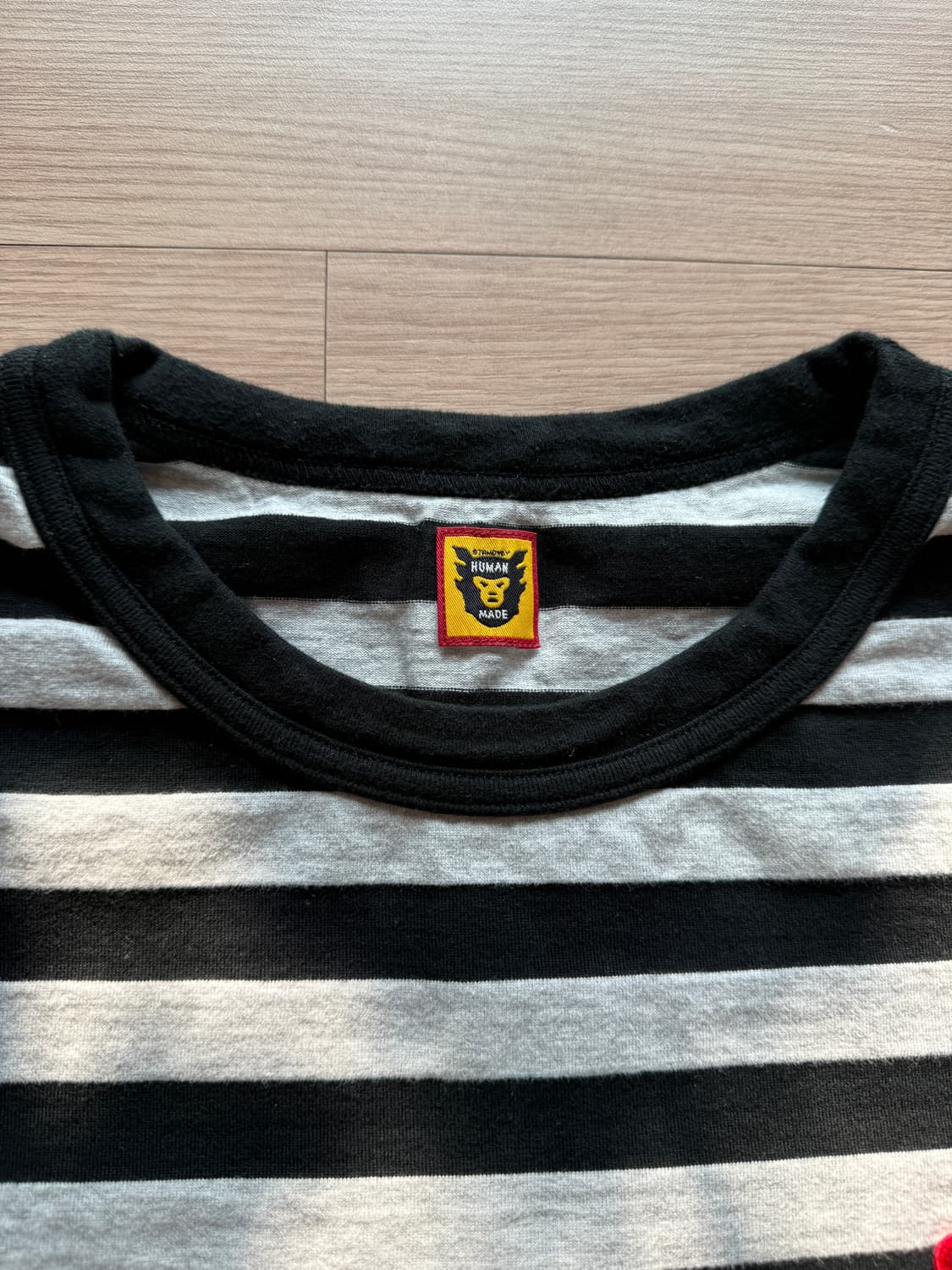 17SS 휴먼메이드 하트 로고 스트라이프 롱슬리브 티 상품이미지4